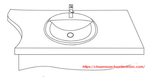 Lắp ống thải vào vòi nước