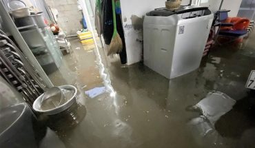 máy giặt bị ngập nước