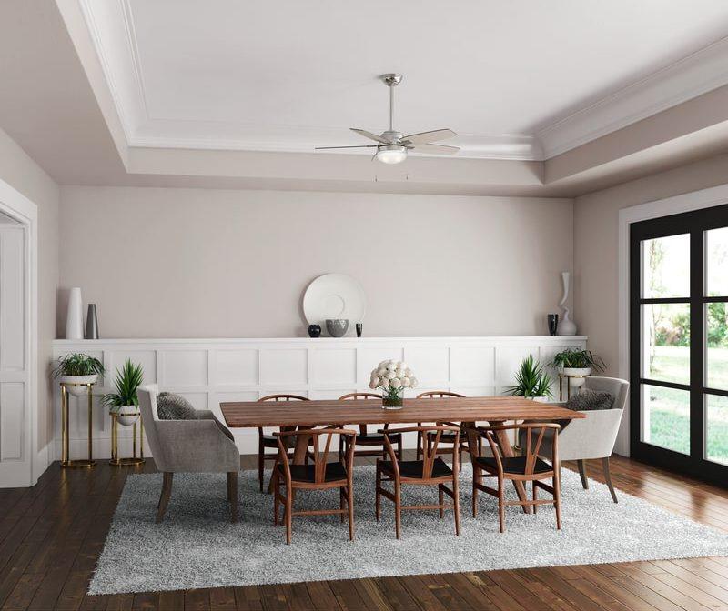 Quạt trần động cơ DC tiêu thụ ít điện và hỗ trợ giảm tải cho điều hòa không khí