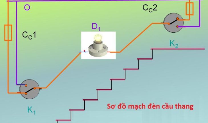 sơ đồ điện cầu thang